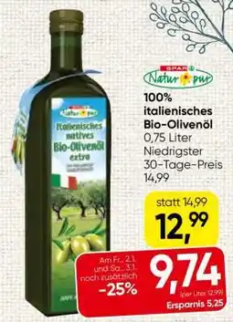 Spar 100% italienisches Bio-Olivenöl Angebot