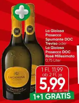 Spar La Gioiosa Prosecco Spumante DOC Treviso oder La Gioiosa Prosecco DOC Rosé Millesimato Angebot