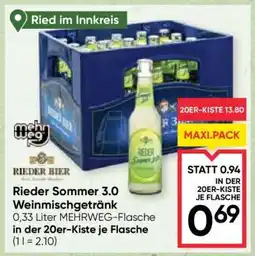 Maximarkt Rieder Sommer 3.0 Weinmischgetränk Angebot