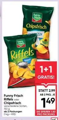 Maximarkt Funny Frisch Riffels oder Chipsfrisch Angebot