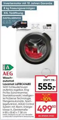 Maximarkt AEG Waschautomat Lavamat L6FBC41480 Angebot