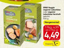 Spar SPAR Veggie veganer Leberkäse oder veganer Leberkäse herzhaft Angebot