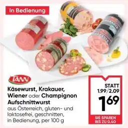 Maximarkt Käsewurst, Krakauer, Wiener oder Champignon Aufschnittwurst Angebot