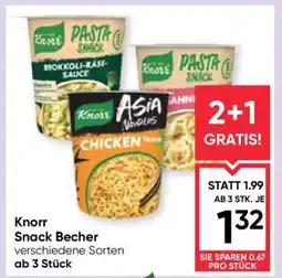 Maximarkt Knorr Snack Becher Angebot
