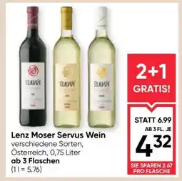 Maximarkt Lenz Moser Servus Wein Angebot