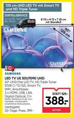 Maximarkt LED TV UE 50U7090 UHD Angebot