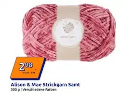 Action Alison & Mae Strickgarn Samt Angebot