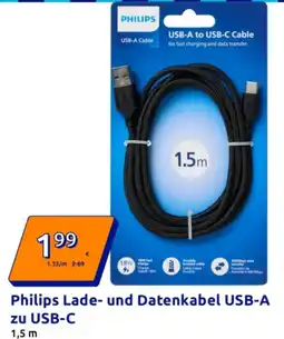 Action Philips Lade- und Datenkabel USB-A Angebot