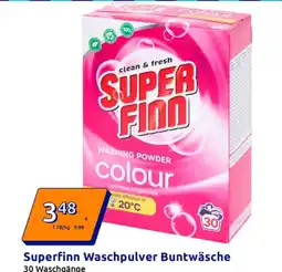 Action Superfinn Waschpulver Buntwäsche Angebot