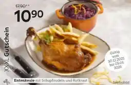 XXXLutz Entenkeule mit Schupfnudeln und Rotkraut Angebot
