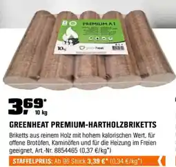 OBI Greenheat premium-hartholzbriketts Angebot