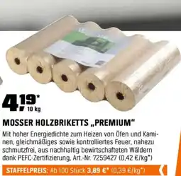OBI Mosser holzbriketts premium Angebot