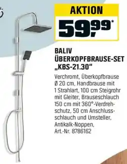 OBI Baliv überkopfbrause-set Angebot