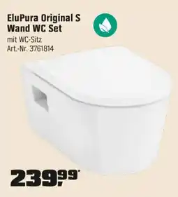 OBI EluPura Original S Wand WC Set Angebot