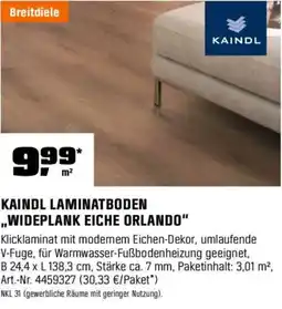 OBI Kaindl laminatboden wideplank eiche orlando Angebot