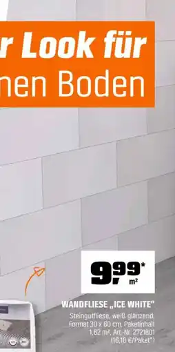 OBI Wandfliese „ice white” Angebot