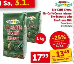 Interspar Bio-Caffè Crema, Bio-Caffè Crema intenso, Bio-Espresso oder Bio-Crema mild Angebot