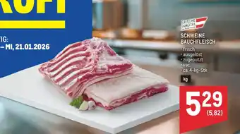 Schweine bauchfleisch