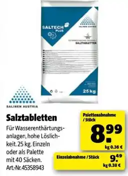 Hagebau Salztabletten Angebot