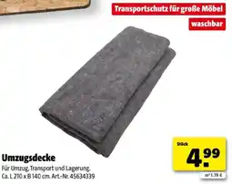 Hagebau Umzugsdecke Angebot