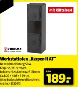 Hagebau Werkstattofen Kerpen II AT Angebot