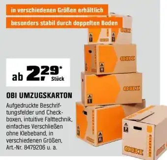 OBI Obi umzugskarton Angebot