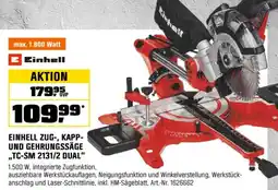 OBI Einhell zug-, kapp- und gehrungssäge tc-sm 2131/2 dual Angebot