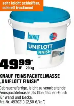 OBI Knauf feinspachtelmasse uniflott finish Angebot