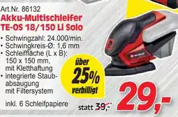 Zgonc Akku-Multischleifer TE-OS 18/150 Li Solo Angebot