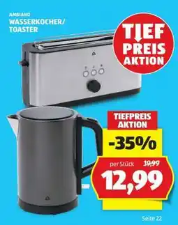 Hofer AMBIANO WASSERKOCHER/TOASTER Angebot