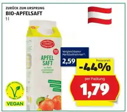 Hofer BIO-APFELSAFT Angebot