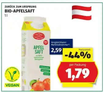 Hofer BIO-APFELSAFT Angebot