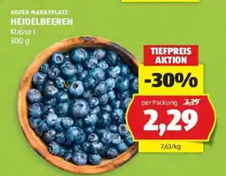 Hofer Heidelbeeren Angebot
