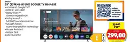 Hofer 55“ (139CM) 4K UHD GOOGLE TV HL4465E Angebot