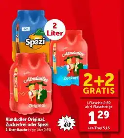 Interspar Almdudler Original, Zuckerfrei oder Spezi Angebot