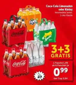 Interspar Coca-Cola Limonaden oder Kinley Angebot