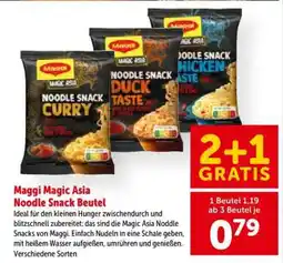 Interspar Maggi Magic Asia Noodle Snack Beutel Angebot