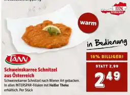 Interspar Schweinskarree Schnitzel aus Österreich Angebot