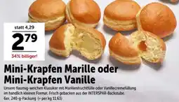 Interspar Mini-Krapfen Marille oder Mini-Krapfen Vanille Angebot