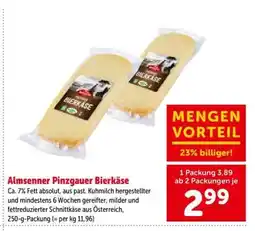 Interspar Almsenner Pinzgauer Bierkäse Angebot
