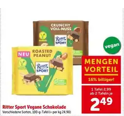 Interspar Ritter Sport Vegane Schokolade Angebot