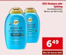 Interspar OGX Shampoo oder Spülung Angebot