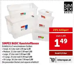 Interspar Small, 4,5 Liter Angebot