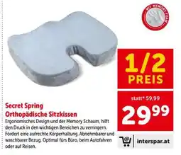 Interspar Secret Spring Orthopädische Sitzkissen Angebot