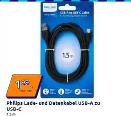 Action Philips Lade- und Datenkabel USB-A zu USB-C Angebot