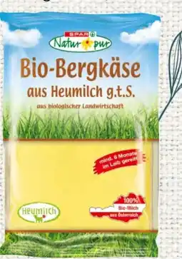 Spar Spar Natur pur Bio-Bergkäse Angebot