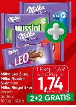 Eurospar Milka Riegel Leo Angebot