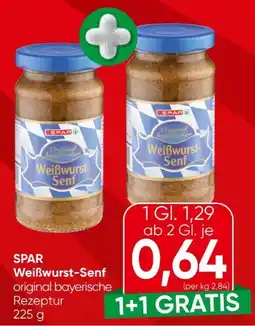 Spar Spar Natur pur Bio-Weißwurst-Senf Angebot