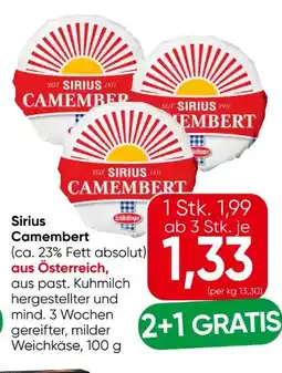 Eurospar Schärdinger Sirius Camembert Angebot