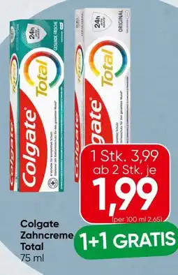 Spar Colgate Total Zahncreme Angebot